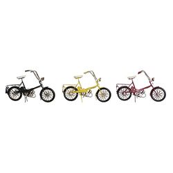 Dekorativ figur DKD Home Decor Vintage Cykel (3 st) (27 x 12 x 18 cm)