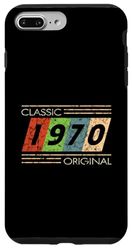 Carcasa para iPhone 7 Plus/8 Plus Classic 1970 Original Vintage Birthday Est Edición II 1970