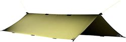 Tatonka Tarp 4 Simple (285 x 400 cm) – lätt, rivtålig, vattentät – med förstärkta hörnpunkter, hällor och öljetter – Inkluderar spännlinne och packpåse