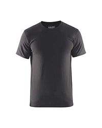 Camiseta ajustada de color gris oscuro, talla L