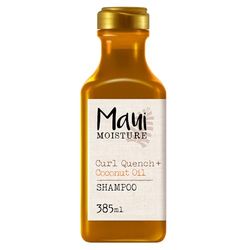 Maui Moisture Cuidados com o cabelo, Curl Quench+, óleo de coco, champô para cabelos grossos e encaracolados, 385 ml (a embalagem pode variar)