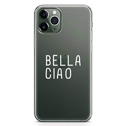 Zokko fodral iPhone 11 Pro Max Bella Ciao - mjukt genomskinligt bläck vitt