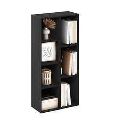 Furinno Luder 7-Cube odwracalna otwarta półka, Blackwood