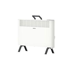 STIEBEL ELTRON Nieuwe elektrische verwarming energiebesparend, staand apparaat CNS 2000 Plus LCD move, 2 kW voor ca. 25 m², TÜV getest, LC-display, weektimer, wit, 207060