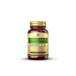 Solgar | Earth Source Hierro Fermentado Con Alimentos Koji | Fácil De Absorber | Suave En Tu Estómago | 30 Cápsulas De 27 Mg 200 G, Multicolor, 30capsulas