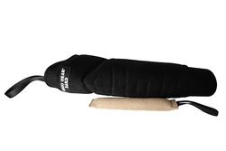 DINGO GEAR Set: zeer harde nylcot bijtmouw plus jute sleepspeelgoed, bijttrainingsgereedschap voor IGP, K9, sport, volwassen honden training, zwart, bijtniveau 5 - master (S10053)