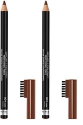 Rimmel London Professional Eye Brow Pencil, Lápiz de cejas, Tono 1-1.4 g (Paquete de 2)