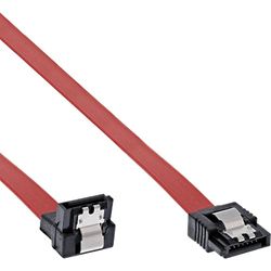 InLine 27703V - Cavo di collegamento SATA ad angolo, con linguetta di sicurezza, 0,3 m