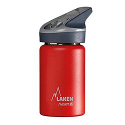 Laken Jannu Botella Térmica Acero Inoxidable 18/8 y Doble Pared de Vacío, Unisex adulto, Rojo, 350 ml