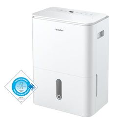 COMFEE luchtontvochtiger Easy Dry 16L/dag, 4 modi, luchtbevochtiger aangesloten, watertank 3 l, wasdroger, swingfunctie, voor ruimtes van 32㎡/80 m³