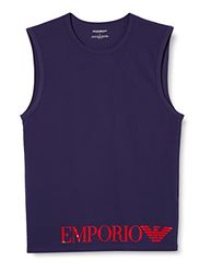 Emporio Armani Underwear Men's Shiny Big Logo T-shirt, eclipse, S, eclipse, S