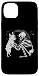 French Bulldog Skeleton Moon Halloween Dog Lover Case for iPhone 14 Plus