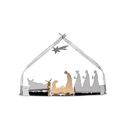 Alessi BM09 Bark Crib spjälsäng, rostfritt stål 18/10, gyllene stål
