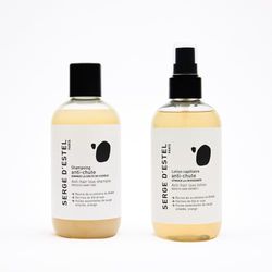 SERGE D'ESTEL PARIS Cura Anti Caduta 500 ml Shampoo e Lozione Anti-Caduta dei Capelli Favorisce la Crescita Fortificante i Capelli e Rallenta la Caduta - 100% Vegan