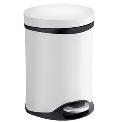 Smedbo pattumiera a Pedale, in Acciaio Inox, Bianco, 22.5 x 22 x 33.5 cm