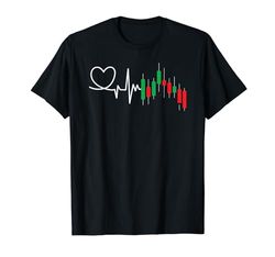 Day Trading Heartbeat ECG Pulse Mercato azionario Trader Maglietta