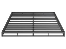 Novilla Metalen bed, metalen frame met lattenbodem, bedframe voor volwassenen en kinderen, jongeren, 180 x 190 cm, zwart