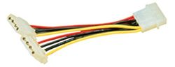 MCL Cable alim en Y 5"1/4 vers 2 X 5"1/4 power cable - power cables