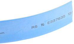 RS PRO Tubo termorretráctil de poliolefina azul, diámetro de 12 mm, tasa de contracción 3:1, longitud 4 m, rollo de 4 metros