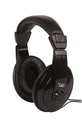 T'nB CSHOME1: Słuchawki Hi-Fi do telewizorów z kablem adaptera 6,35 mm, długość 8 m, w kolorze czarnym