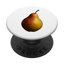 Fruta de pera realista: diseño estético minimalista PopSockets PopGrip Adhesivo