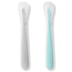 Skip Hop 2 Pack Easy Feed Spoons Grey and Soft Teal