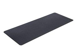 MotionTex Oefenapparatuur mat voor onder hometrainer, spinfiets, fitnessapparatuur, vloerbescherming voor thuissportschool, 61 x 152 cm, zwart