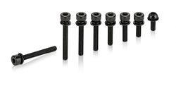XLC Unisexe - Adulte BR-X75 Boulon à Vis pour Adaptateur Plat Mountad, Noir, Taille Unique