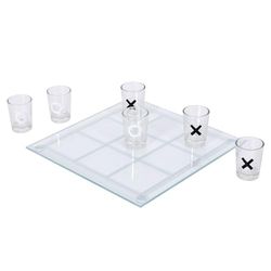 MISTER GADGET - MG3371 - Jeu à Boire Tic Tac Toe en Verre Shot X9