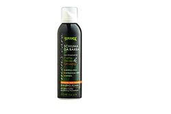 Schiuma da Barba Tonificante con Caffè Verde e Ginseng, Schiuma da Barba Uomo Emolliente, Emulsione Spray Delicata contro le Irritazioni, Favorisce la Scorrevolezza del Rasoio - Men's Care, 200 ml