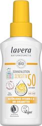 lavera Lozione solare Sensitiv Kids SPF 50 – Crema solare per bambini – Protezione minerale istantanea – Impermeabile – Vegano – Cosmetici naturali – 100 ml