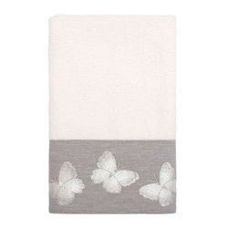 Avanti Linens Yara Collection, Cotton, White, Embellished Fingertip Towel