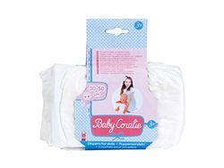 Theo Klein 1673 Baby Coralie blöjor | Passar dockor på ca 30 till 50 cm | Tre blöjor med kardborreförslutning | Leksak för barn från 3 år