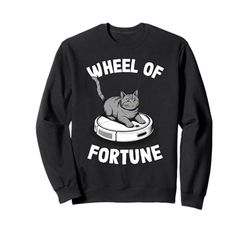 Wheel Of Fortune Robot Vacuum Cleaner Funny Cat Sweatshirt