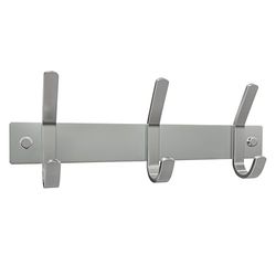 SAYONEYES Coat Rack Wall Mounted with 3 Coat Hooks for Hanging – 9 Inch Heavy Duty SUS304 Stainless Steel Brushed Finish Waterproof – Wall Hook Rack for Bathroom Kitchen Entryway (Silver)