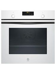 Balay - Horno multifunción con función vapor, 60 cm, Pirólisis y Aqualisis, Control Comfort, 10 recetas, Raíles Flex, Cristal Blanco, 3HA5749B3