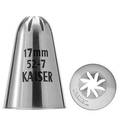 Kaiser 2300662527 Moule Rosace Embout Large Acier Inoxydable