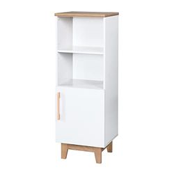roba Staand rek 'Finn', wit, houten rek voor baby-/kinderkamer, Soft Close-technologie, baby/kindermeubels