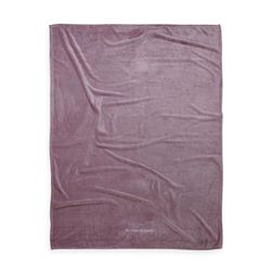 TOM TAILOR Wellsoft Decke, Wellsoft Blanket Cozy Mauve, 150x200 cm, 100% Polyester/Wellsoft, gesäumt mit Logostickerei
