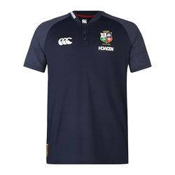 Canterbury Leones británicos e irlandeses Poly Camisa, Zafiro Oscuro, S para Hombre