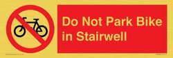 Do Not Park Bike in Trapbord - 300x100mm - L31