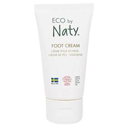 Eco by Naty, Foot Cream, 100% Plant-Derived Ingredients with 0% Perfume, Hypoallergenic and Dermatologically Tested, 50 ml Tube