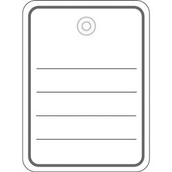 HERMA 6840 Goods Tags with Eyelet (48 x 65 mm, Large, Thread Length Approx. 8 cm) Cardboard Tags for Labelling, 1,000 Price Labels, White