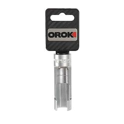 TURBOCAR OROK - Buje para acceso difícil métrico 1/2-17 mm - Acero cromo vanadio - Resistente - Herramienta esencial para mecánicos - Diámetro: 17 mm - Bujes de acceso difícil métricos 1/2 17 mm