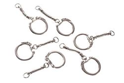 Vaessen Creative Anneaux 63 mm-Argent-Lot de 15