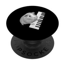 Guinea Pig Playing Piano Pianist Pet Lover PopSockets Adhesive PopGrip