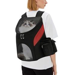 PETCUTE Transportrugzak voor honden, katten, transporteur voor katten, hondendrager voor kleine honden, met afneembaar kussen voor reizen, wandelen