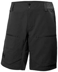 Helly Hansen Hombre Pantalón Corto Cargo Crewline 2.0, 28, Ébano