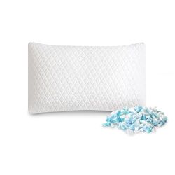 EGO HOME Almohada de Espuma viscoelástica de 75 x 35 cm, Suave, ergonómica, para Dormir de Lado, con Funda Transpirable y Lavable, Certificado Öko-Tex