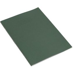 Rhino Lot de 10 cahiers d'exercice 48 pages à carreaux 5mm Couverture vert foncé Format A4